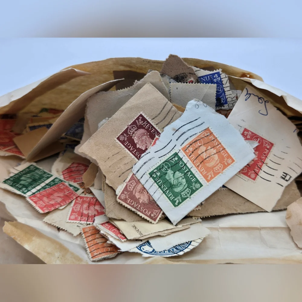 HUGE Lot Of Vintage Stamps‎ Mid Century Both Used And Unused